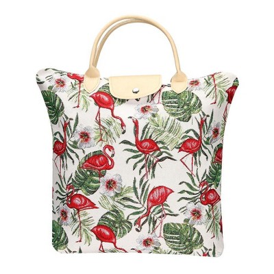 Signare USA Flamingo Animal Design Foldaway Grocery Bag