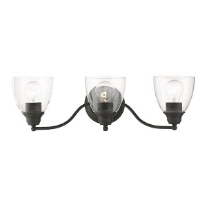 Livex Lighting Montgomery 3 - Light Vanity in  Black - 1 of 3