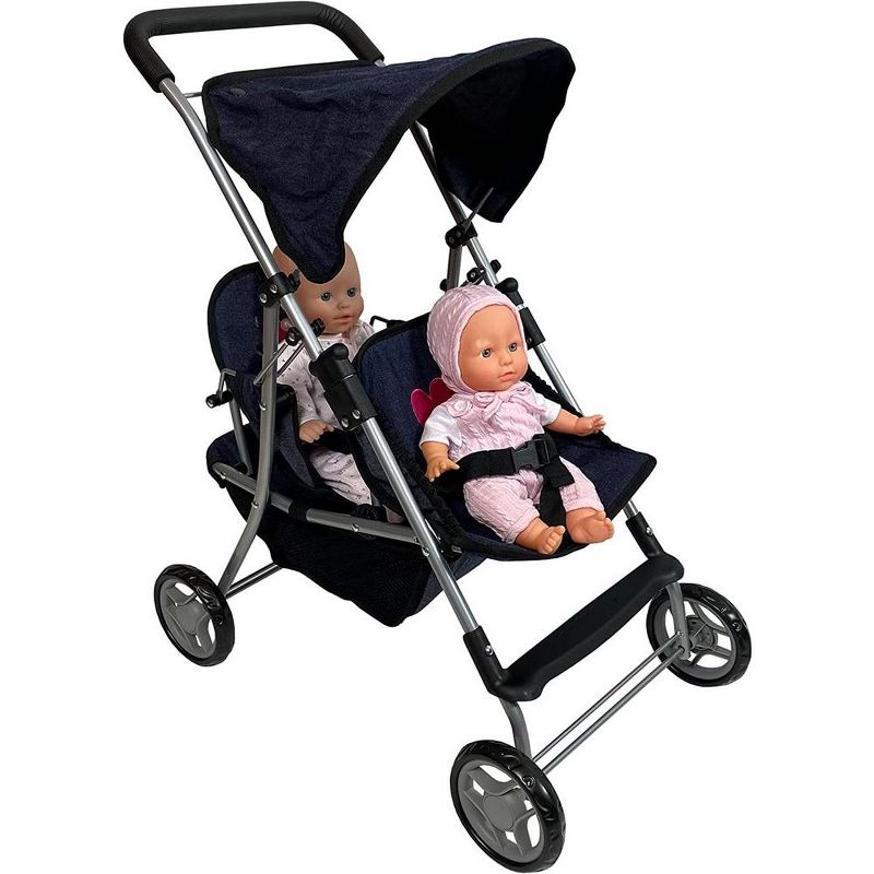The New York Doll Collection My First Doll Twin Stroller, 5 of 7