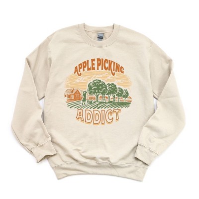 Simply Sage Market Women's Graphic Sweatshirt Apple Picking Addict