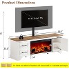AMERLIFE 70" Fireplace TV Stand with Mount - 2 of 4