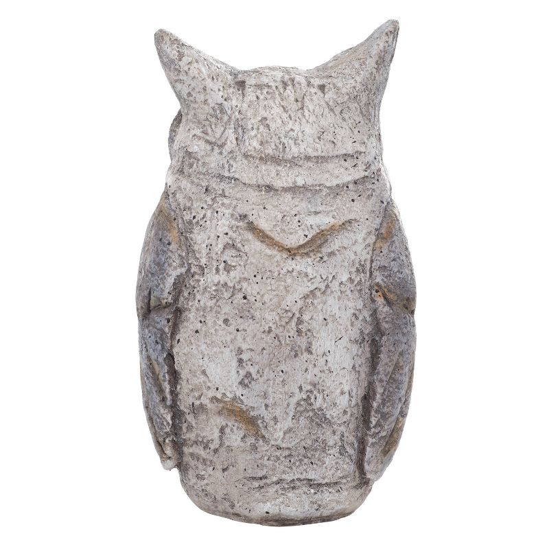17&#34; x 9&#34; Magnesium Oxide Country Owl Garden Sculpture Gray - Olivia &#38; May, 4 of 8