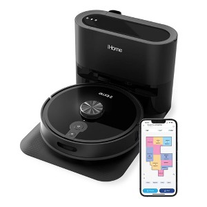 iHome AutoVac Nova S1 Pro Self Empty 360 LIDAR Mapping Robot Vacuum - Certified Refurbished - 1 of 4