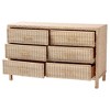bali & pari Lanica Rattan 6 Drawer Dresser Sun Bleached Rattan - 2 of 4