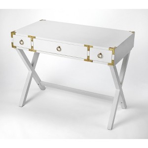 Forster Campaign Writing Desk White - Butler Specialty