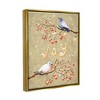 Stupell Industries Joy Birds on Winter Branches Black Floater Framed Canvas Wall Art - 3 of 4