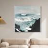 Art Remedy Gold over Blue Blue Abstract Wall Art Framed - 2 of 4