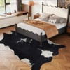 Faux Cowhide Rug 61x74.8 Inch, Western Animal Skin Carpet for Living Room Bedroom, Cowboy Cowgirl Home Decor - 3 of 4