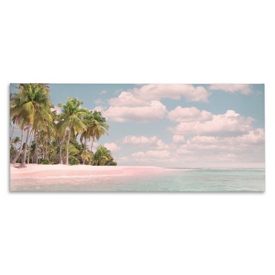 Stupell Industries Clear Water Tropical Beach Coast, 30" x 13"