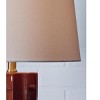 Signature Design by Ashley Jacemour Ribbed Ceramic Table Lamps - Set of 2, Burnt Umber - 4 of 4