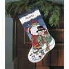 Dimensions Counted Cross Stitch Kit 16" Long-Santa & Snowman Stocking - 2 of 2