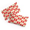 Deny Designs King Galaxy Eyes Star Check Festive Duvet Cover and Pillow Sham Cream - 4 of 4