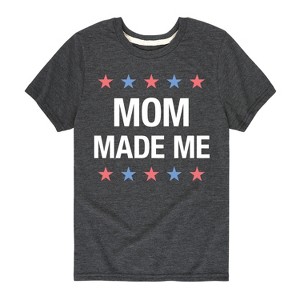 Boys' - Instant Message - Matching 4Th Shirts Mom Made Me Short Sleeve Graphic T-Shirt - 1 of 4