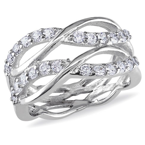 Cubic Zirconia Engagement Ring - Silver : Target