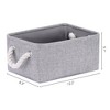 Unique Bargains Fabric Collapsible Sturdy Spacious Storage Bins 3 Pcs - 4 of 4