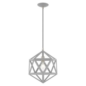 Livex Lighting Ashland 1 - Light Pendant in  Nordic Gray - 1 of 2