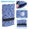Unique Bargains Running Jogging Hiking Cycling Yoga Sports Sweatband Wrist Pouches 3 Pcs Blue Dark Gray Rose Red - 3 of 4