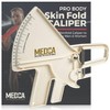 MEDca Pro Body Skin Caliper, Handheld BMI Tool with Chart for Fitness & Fat Monitoring, White - 2 of 4