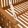 PAGED Porch Swing Simple Outdoor Swing with Ropes and Safe Sloped Design for Outdoor, Lawn, Backyard - 3 of 4