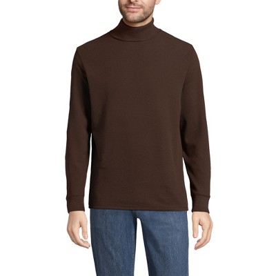 Lands' End Men's Long Sleeve Waffle Turtle Neck