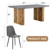 NicBex Dining Table Set for 6 Modern Cozy Rectangle MDF Dining Set with 6 Chairs for Dining Room - 3 of 4