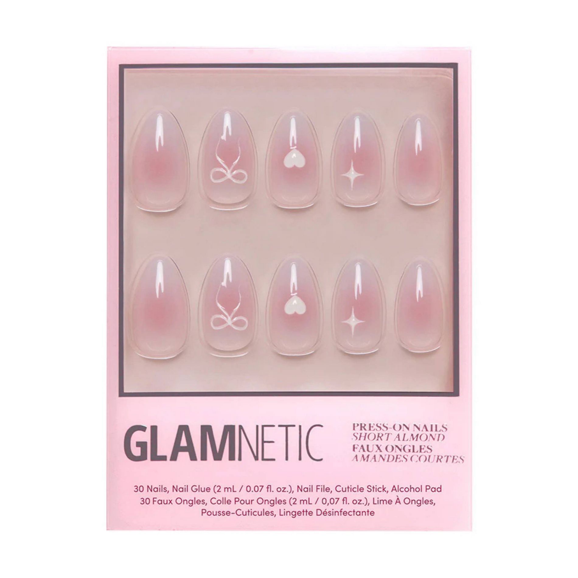 Glamnetic Fake Nails - Lovers Knot - 30ct - Ulta Beauty: Almond Shape, Gloss Finish
