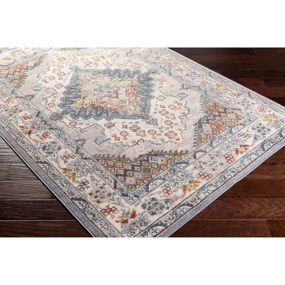 Elegance Gray Viscose 8'10" x 12' Rectangular Stain-Resistant Rug