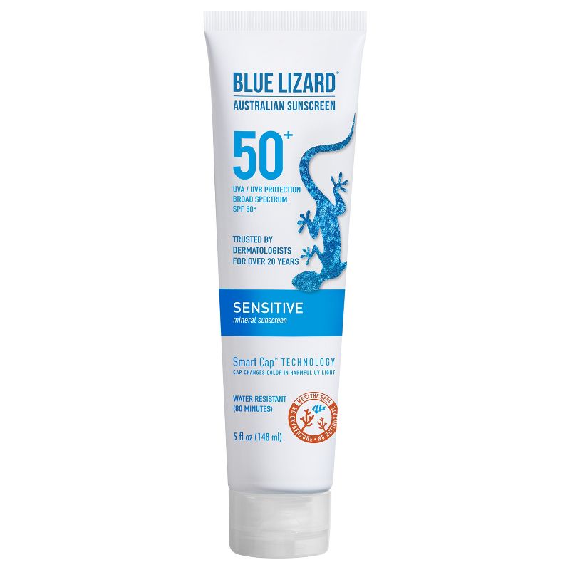 Blue Lizard Sensitive Mineral Sunscreen Lotion - SPF 50+ - 5 fl oz, 1 of 13