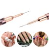 Unique Bargains Nail Art Liner Brushes Nails Gel Polish Painting Nail Art Design Brush Pen Set Nail Dotting Painting Drawing Pen Leopard Print - 2 of 4