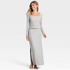 Women's Variegated Ribbed Long Sleeve Pajama Top - Auden™ - 3 of 3