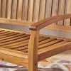 KWPZQEB Outdoor Wood Rocking Bench, Patio Rocking Loveseat with Armrests, Slatted Seat & Backrest, Outside Adirondack Rocker for Backyard, Garden - 4 of 4