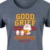 Women's - Peanuts - Good Grief Academy Graphic T-shirt Dress - 2 of 4