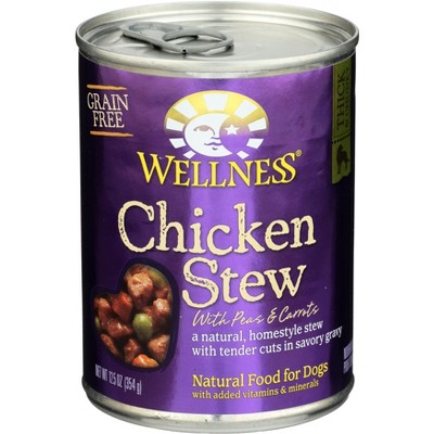 Wellness Chicken Stew with Peas & Carrots Canned Dog Food,12.5 oz