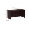 Alera Alera Valencia Series Credenza Shell, 59.13w x 23.63d x 29.5h, Mahogany - 2 of 4