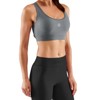 SKINS SERIES-3 Women's Premium Compression Sports Bra-Increase Circulation, Lightweight for Running, Soccer & Workouts Charcoal X-Large - 4 of 4