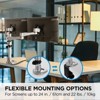Dual Monitor Mounting Arm for Two Monitors up to 24 Inches Each VESA 75x75 and 100x100mm Compatible - 3 of 4