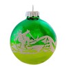 Christopher Radko 3.25 In Vintage Flocked Set Holiday Scenes Greetings Tree Ornament Sets - 4 of 4
