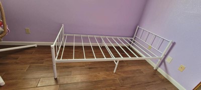 Twin Austin Metal Bed White - Bk Furniture : Target