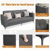 83" Modern Sofa 3 Seater, with Storage Armrests, Side Pockets, Cup Holders, Comfortable Plush Deep Cushion Sofa - 4 of 4