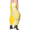 LA LEELA Women's Summer Bikini Wraps Beach Wrap Sarong Swimwear Cover up Skirt Bathing suit Swimsuit Pareo for Women One Size White, Tie Dye Design - 4 of 4