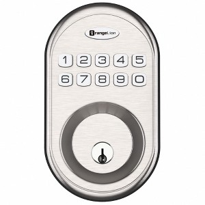 ZACHVO Keyless Entry Deadbolt Lock, Electric Door Locks with Keypads, Satin Nickel - 1 of 4