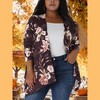 Agnes Orinda Women's Plus Size Asymmetric Open Front Fashion Cardigans - 2 of 4