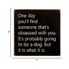 Slickblue 7x7 Rustic Wood Wall Sign – Dog Quote, Funny Pet Lover Decor For Shelf or Hanging Display, Color Options - 3 of 3