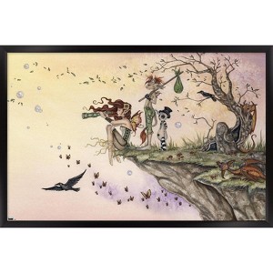 Trends International Amy Brown - Where The Wind Takes You Framed Wall Poster Prints - 1 of 4