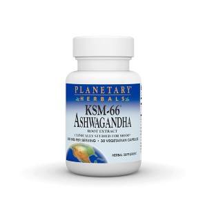 KSM-66 Ashwagandha 600 mg by Planetary Herbals  -  30 VegCap - 1 of 3