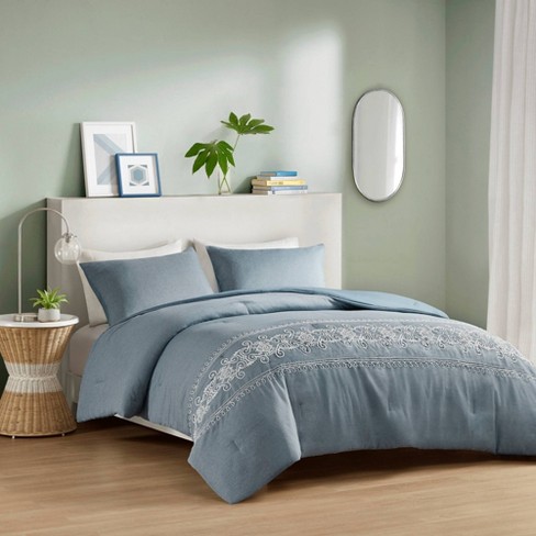 Blue twin size clearance comforter