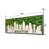 SEVOBAL Wall Art Houston Moss City Silhouette Metal Art for Contemporary Chic Home Indoor Decor with Flair, Green, 36.3"*18"*4" - 2 of 4