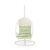 GDFStudio Emmie Outdoor Wicker Hanging Chair with Iron Stand and Water Resistant Cushion - 4 of 4