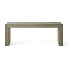 Acacia Wood Bench, Light Gray - 2 of 4