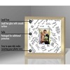 Americanflat 14x14 Gold Wedding Signature Picture Frame Displays 5x7 Photo with Polished Glass - 4 of 4